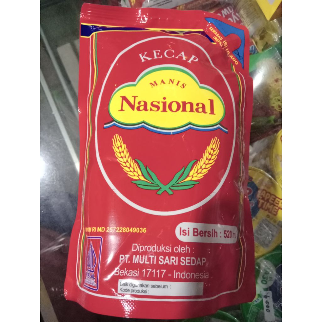 

Kecap manis NASIONAL 520ml pouch