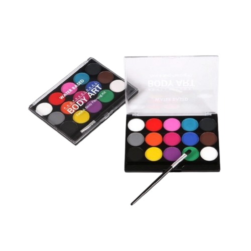 

V-TEC Face & Body Art Painting Kit 15 Color Set FAC 402 VTEC Cat Wajah dan Tubuh Waterproof
