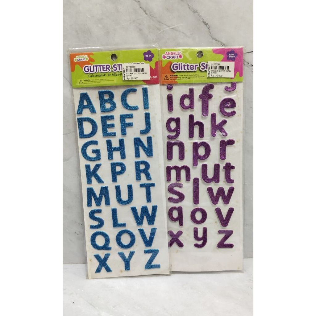 

SS - Sticker Huruf Glitter / Sticker Abjad / Sticker Edukasi