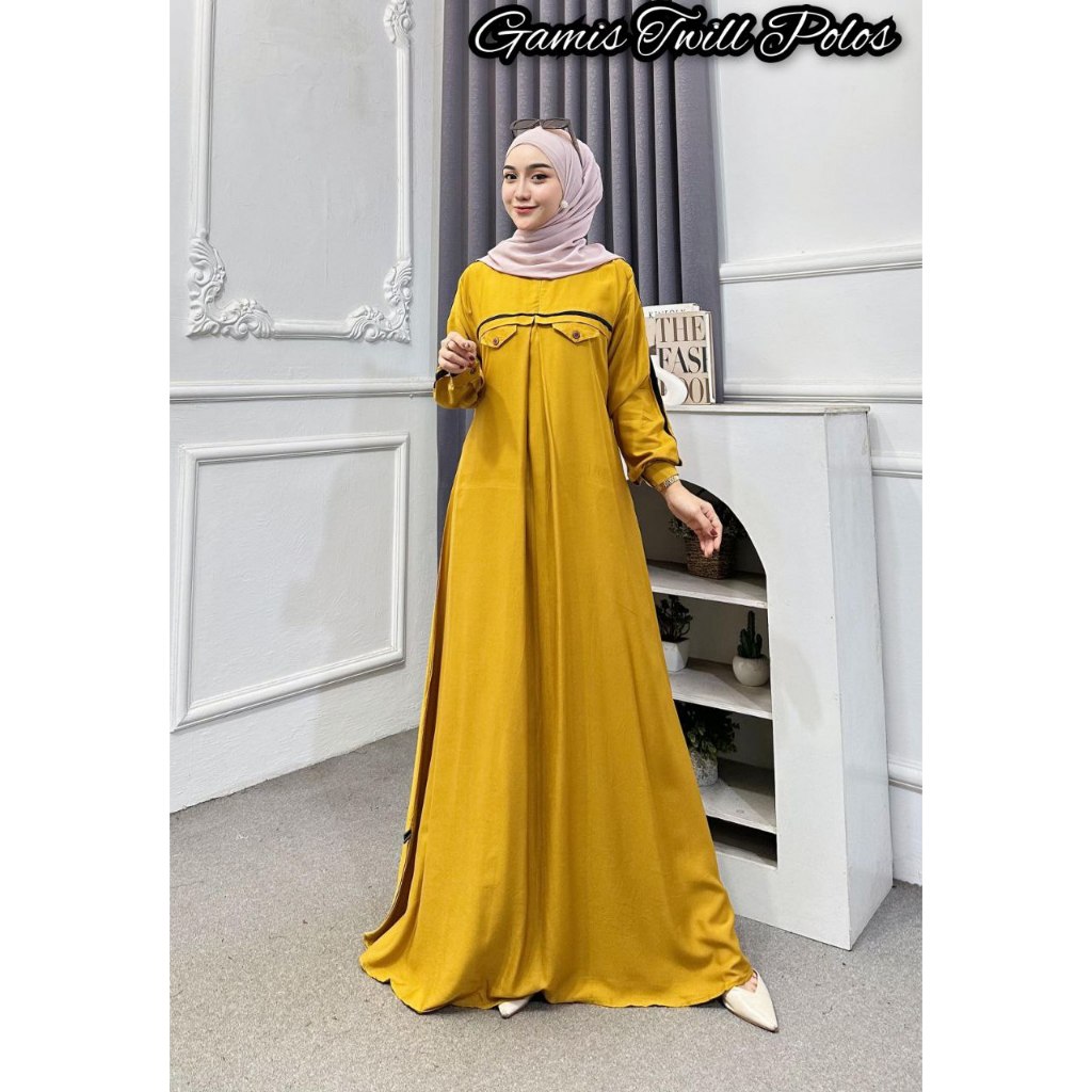 Gamis Twill Ori Polos Terbaru