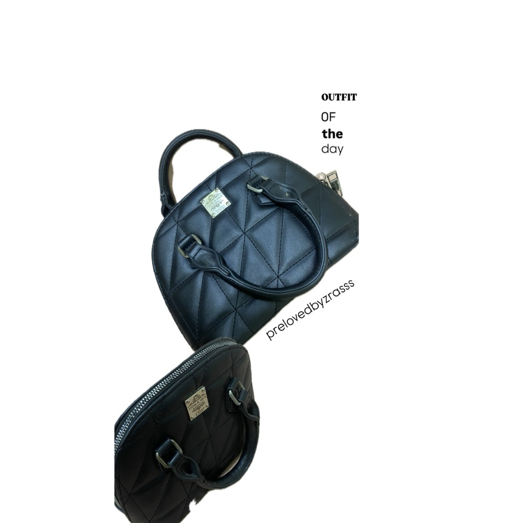 TAS WANITA HON&YAN MODIS WARNA HITAM JINJING NON STRAP