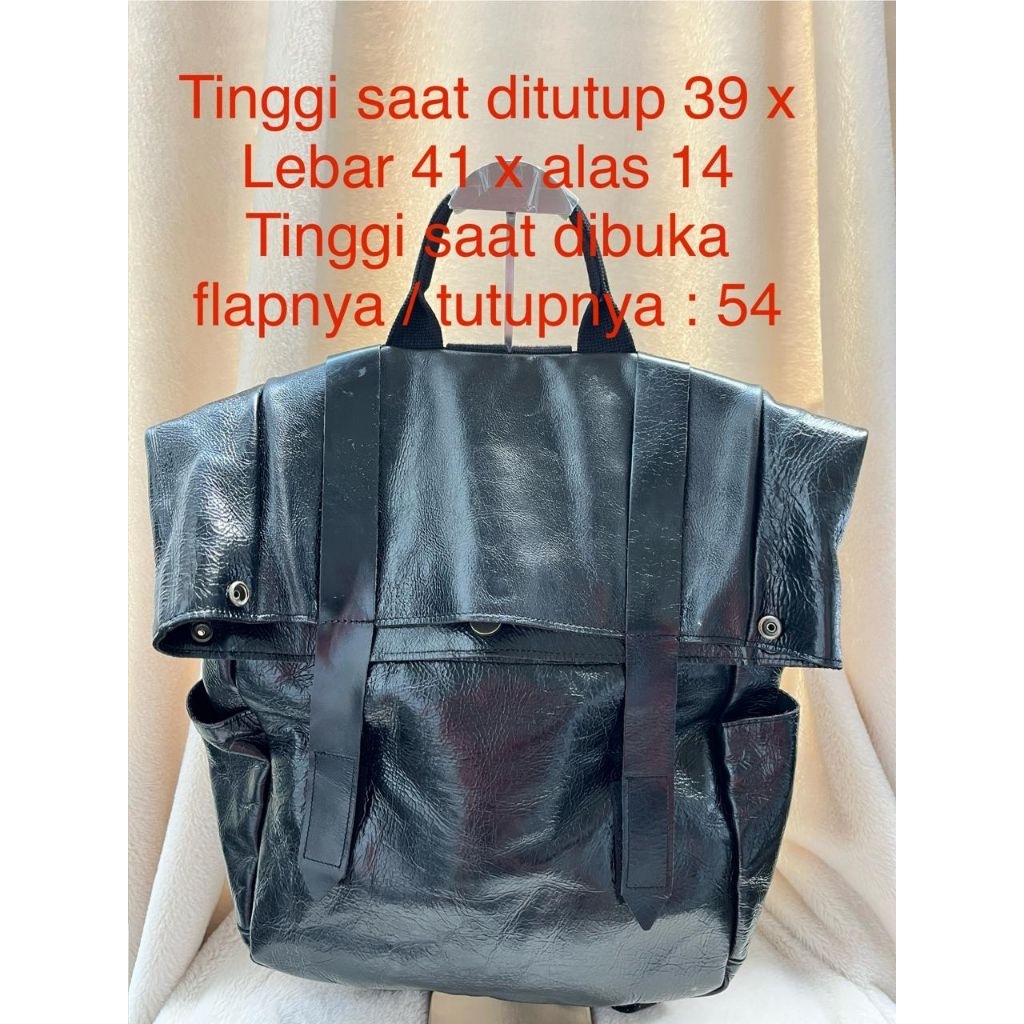 Tas Ransel Kulit Asli Preloved Sec0nd Pre♥️ Tas Backpack Pria / Wanita Kulit Asli Preloved