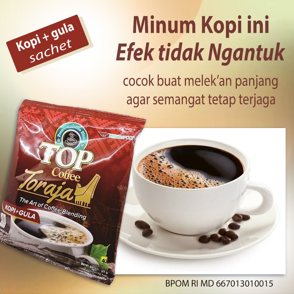 

Kopi bubuk insant TERLARIS Kopi penghilang rasa kantuk rasa ngantuk penambah semangat cegah tertidur mata tetap terjaga cocok buat para pekerja melekan Malam ~ top coffee toraja instant sachet