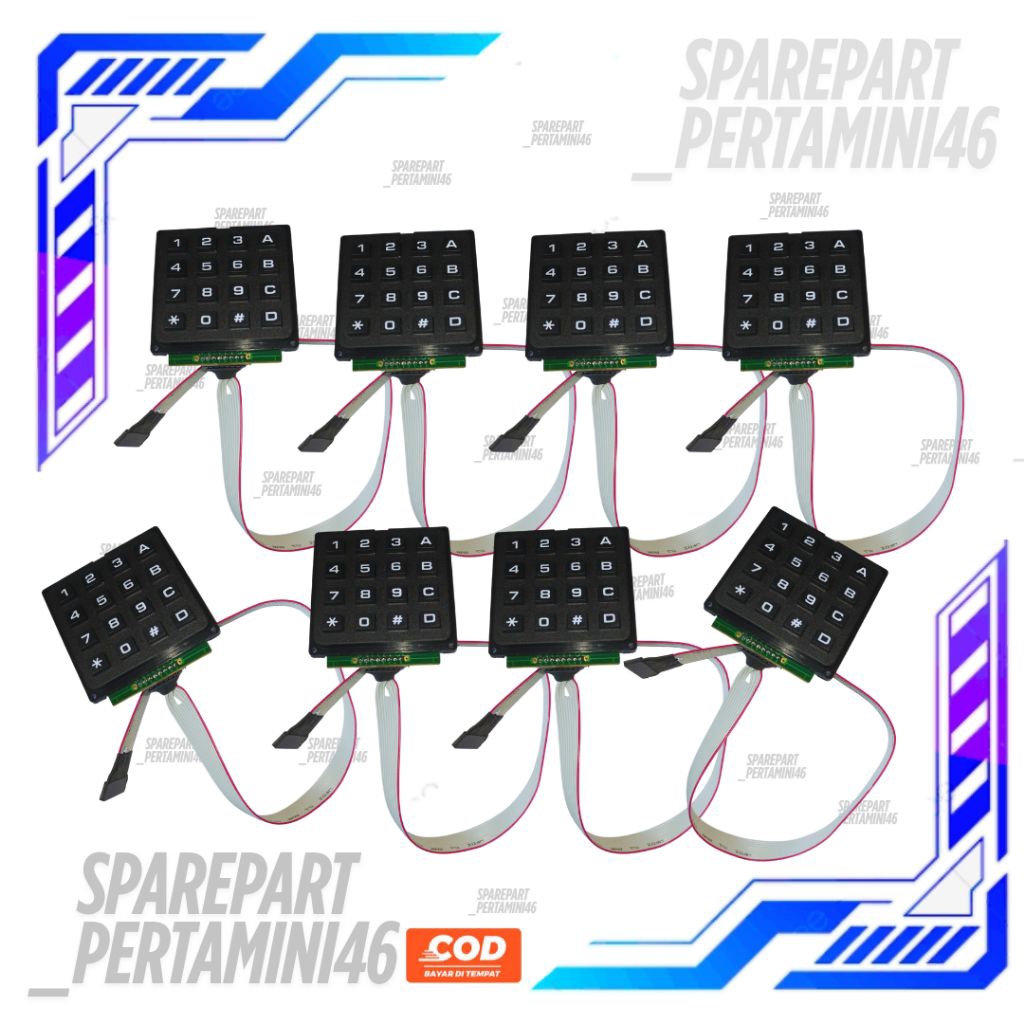 Keypad Tombol Metrik Timbul Pertamini Pom Mini Digital Terlaris