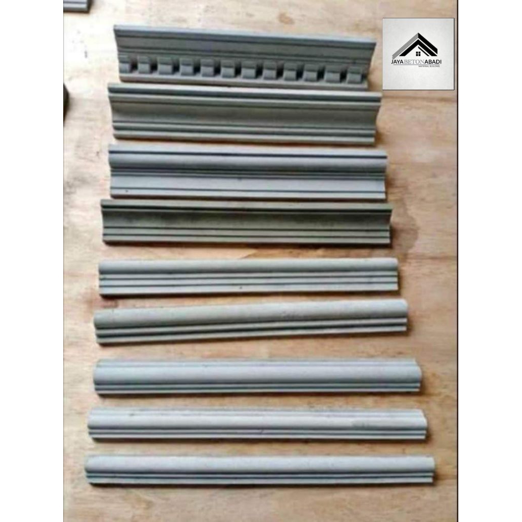 LIS PROFIL BETON ASLI,LIS TUMBUK, LIS TEMPEL, LIS PLAFON,PULL BETON UK LIS MOLDING. L 5/10cm P 50cm