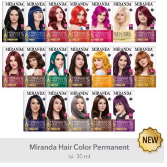 MIRANDA HAIR COLOR 30ml | Pewarna Rambut - Miranda Pewarna rambut | Miranda Hair color