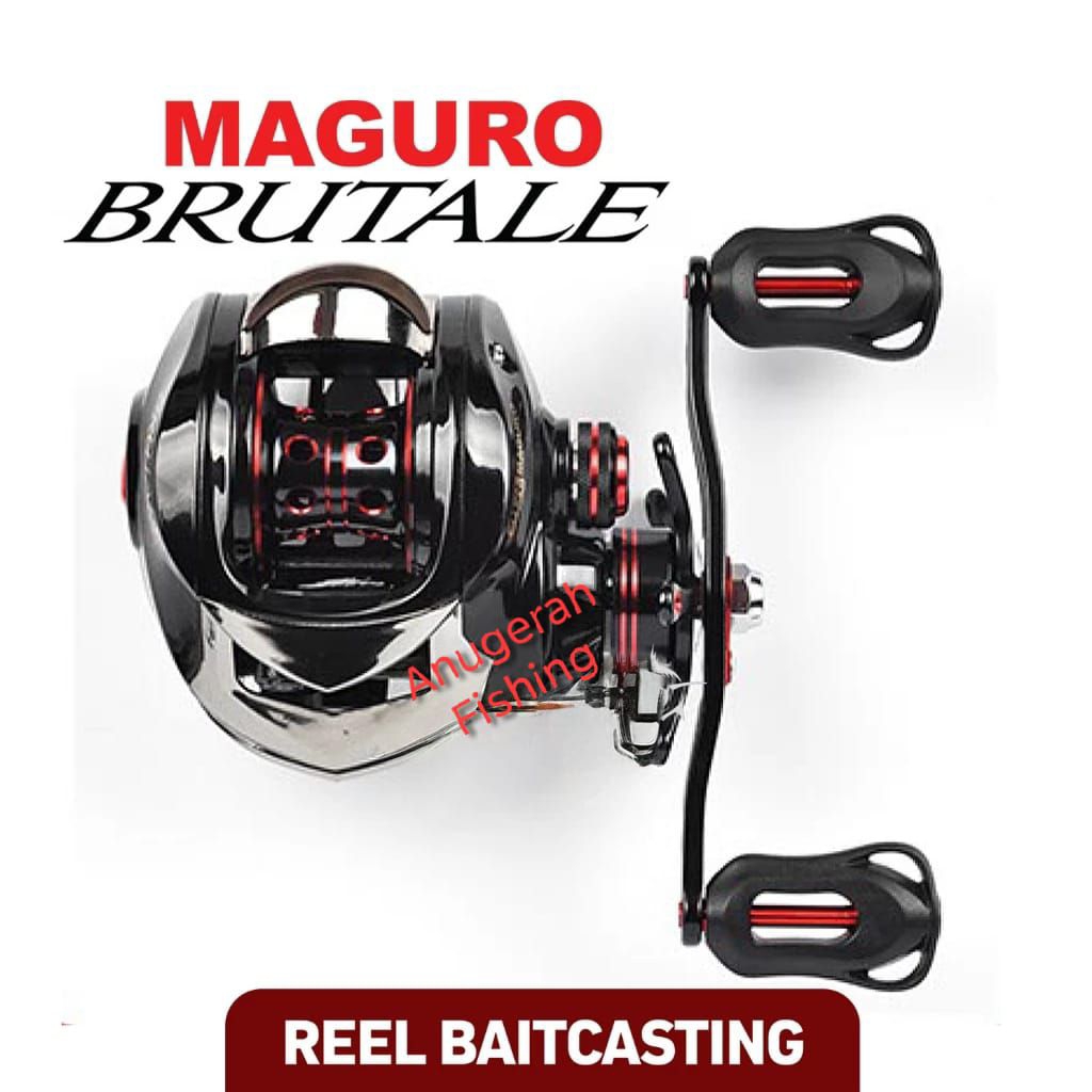 Reel BC MAGURO Brutale 101SH | Handle kiri | Bait Casting | Laut | Sungai | Danau | Pantai | Alat pa