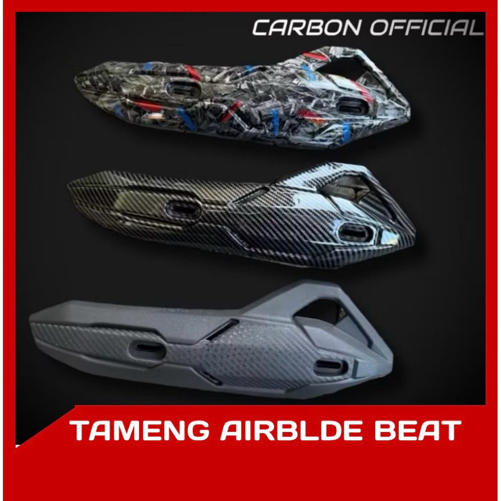 TUTUP KNALPOT BEAT MODEL THAILAND CARBON DAN FORGED UNIVERSAL BEAT TAMENG CARBON tutup knalpot beat 