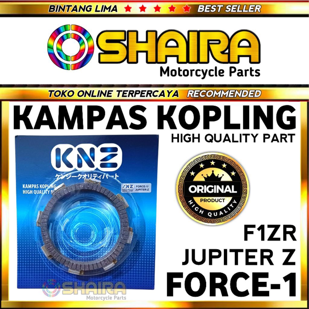 KAMPAS KOPLING FORCE 1 / KAMPAS KPPLING JUPITER Z / KAPAS KOPLING FIZR / KNZ HIGH QUALITY PART / KAM