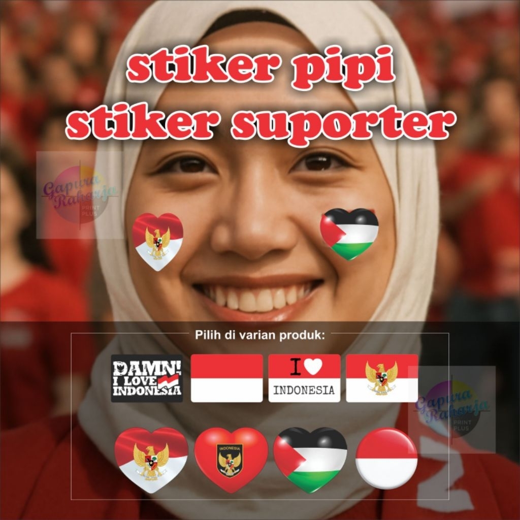 

100 pcs Stiker Pipi Stiker Suporter