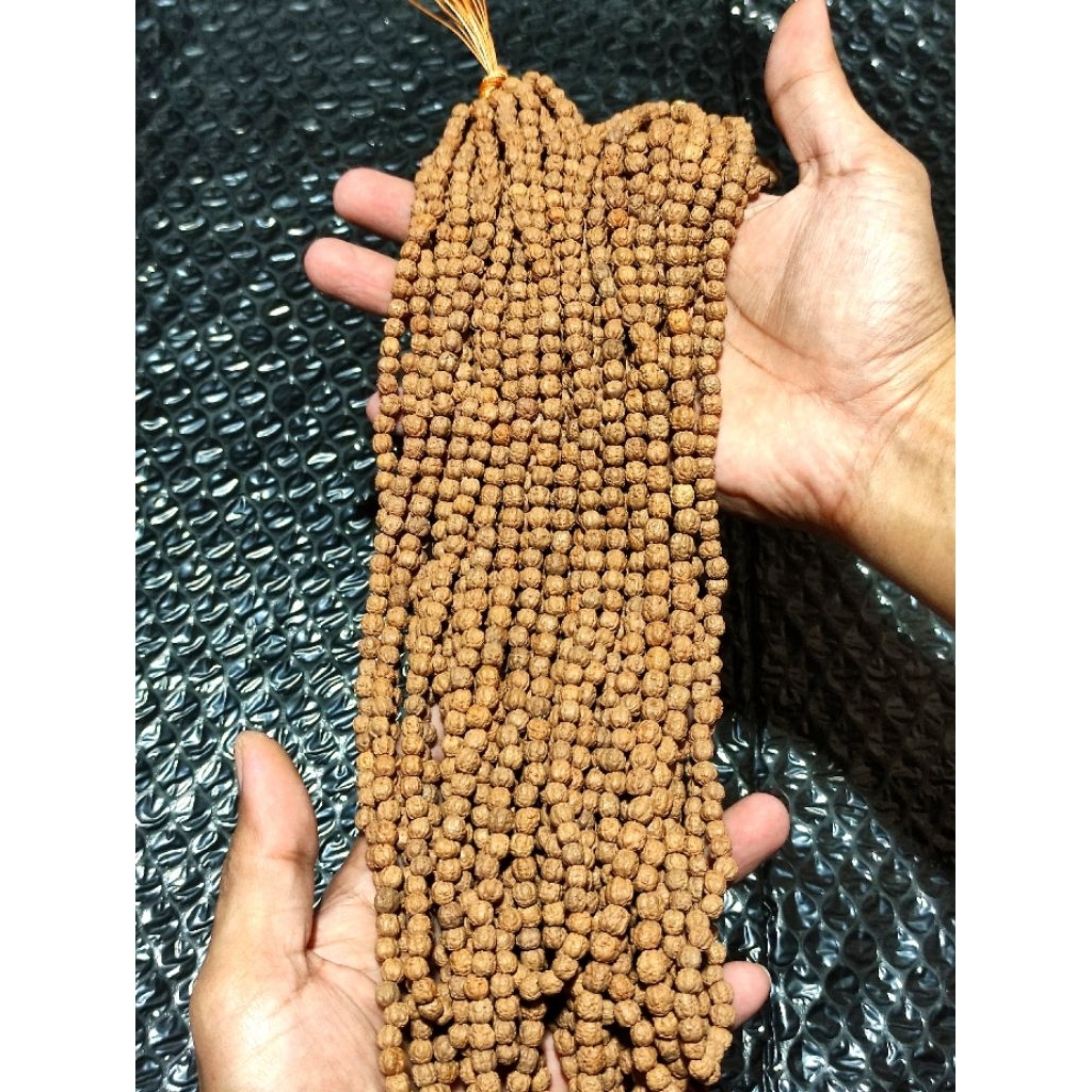 KALUNG JENITRI RUDRAKSHA KECIL UKURAN 5-6MM KECIL ISI ±108 BUTIR