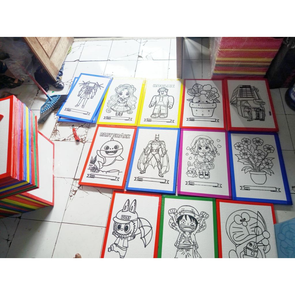 

HARGA GROSIR UKURAN JUMBO BERKUALITAS 50x33CM styrofom lukis anak, styrofom mewarnai, lukisan anak, stauan ukuran 33 x 50