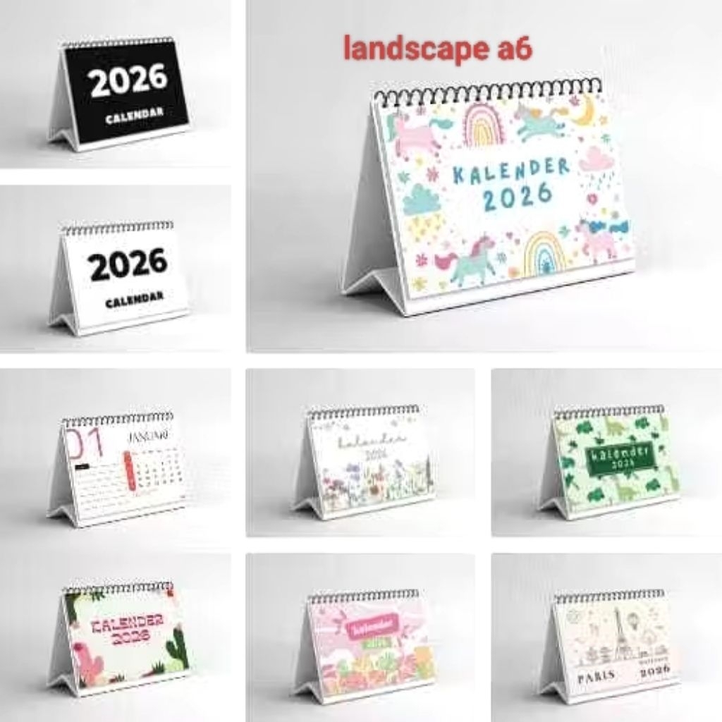 

KALENDER 2026 / KALENDER LANDSCAPE MOTIF WARNA WARNI KEINDAHAN ALAM