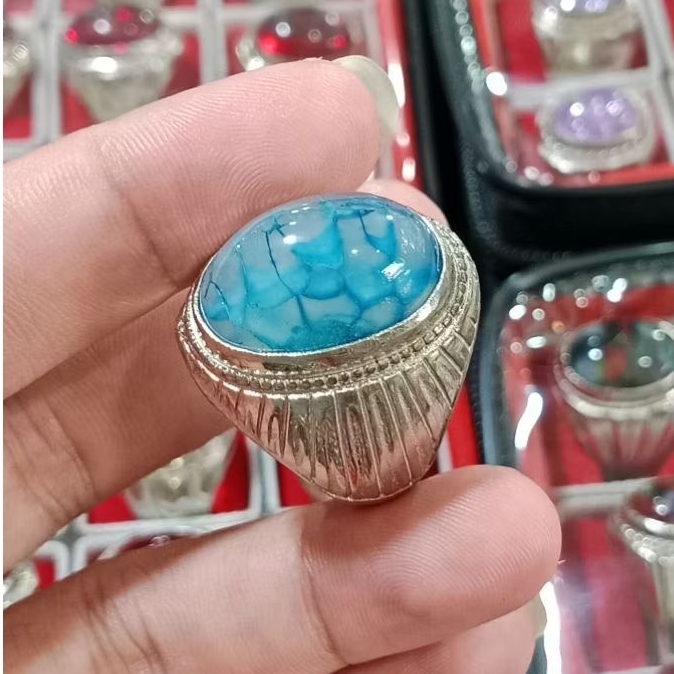 cincin batu pandan sisik naga