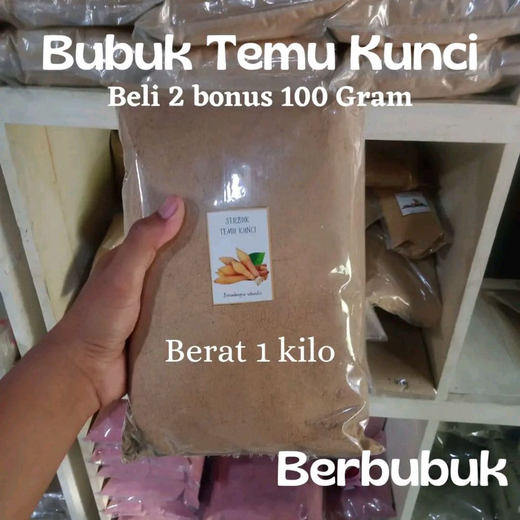 

Bubuk Serbuk Temu Kunci 1KG 1000 Gram - Asli Herbal Jamu TanpaCampuran