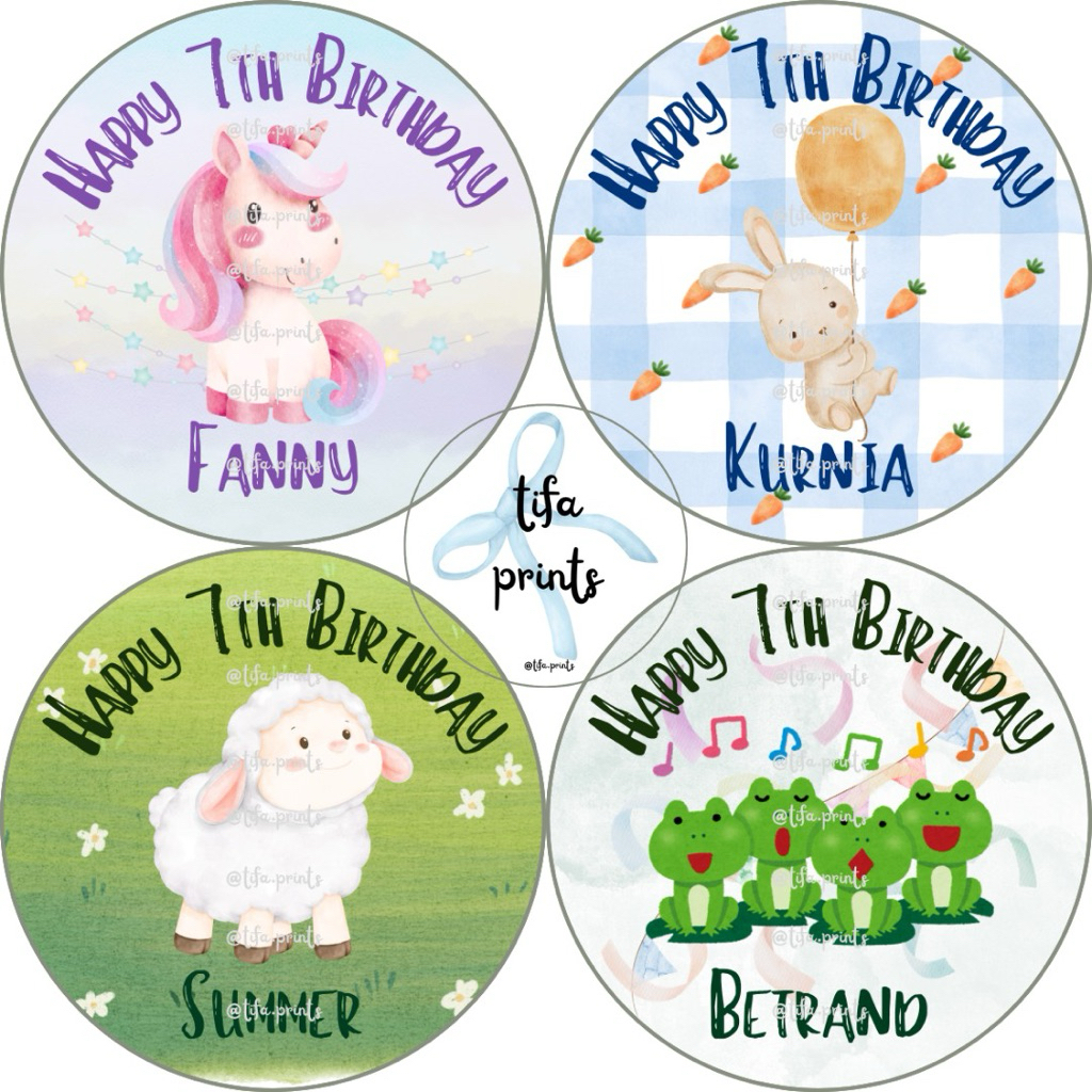 

STIKER BULAT ULTAH BIRTHDAY BENTO HAMPERS