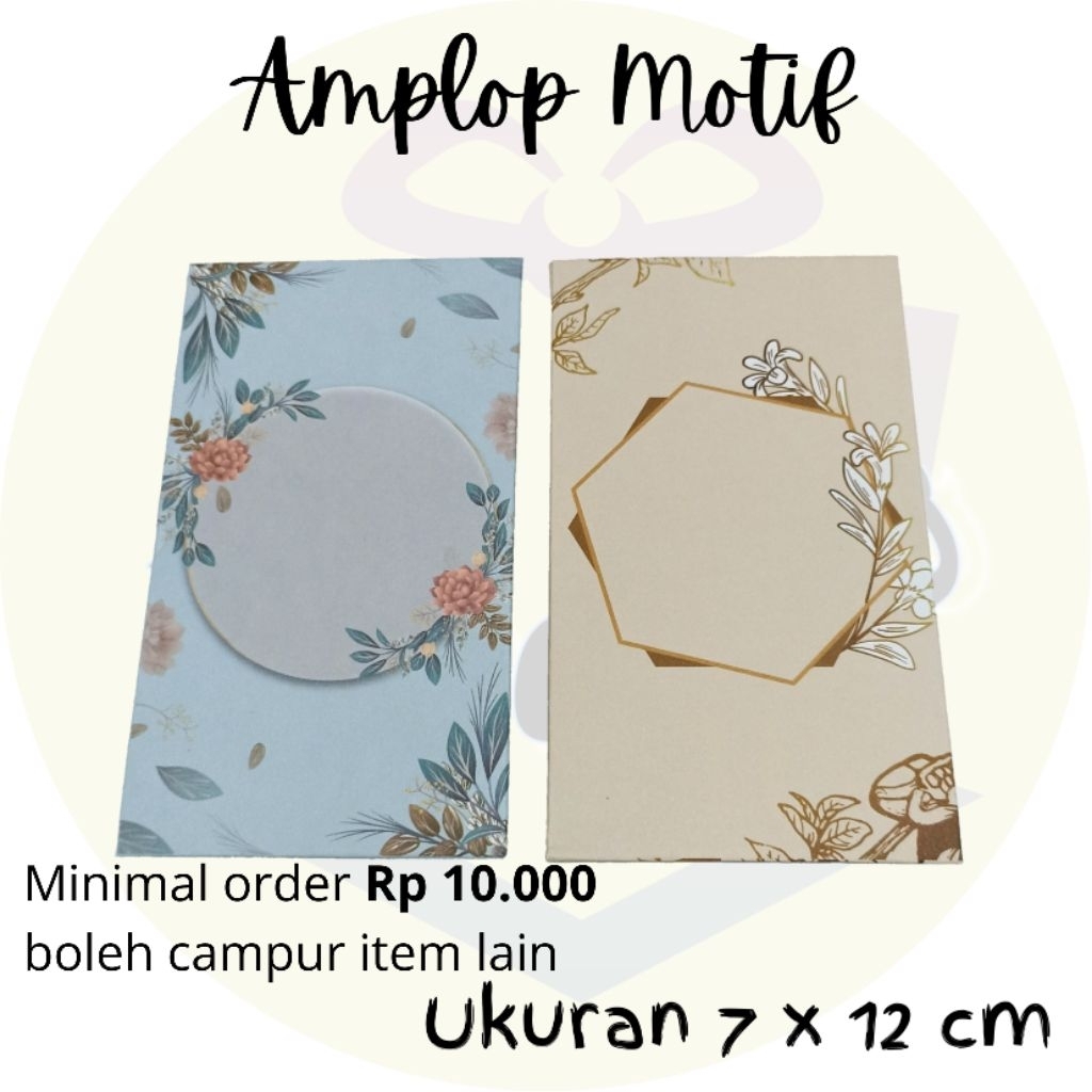 

Amplop Motif 7 x 12 cm / amplop kartu ucapan / amplop unik / amplop rustic / amplop kondangan