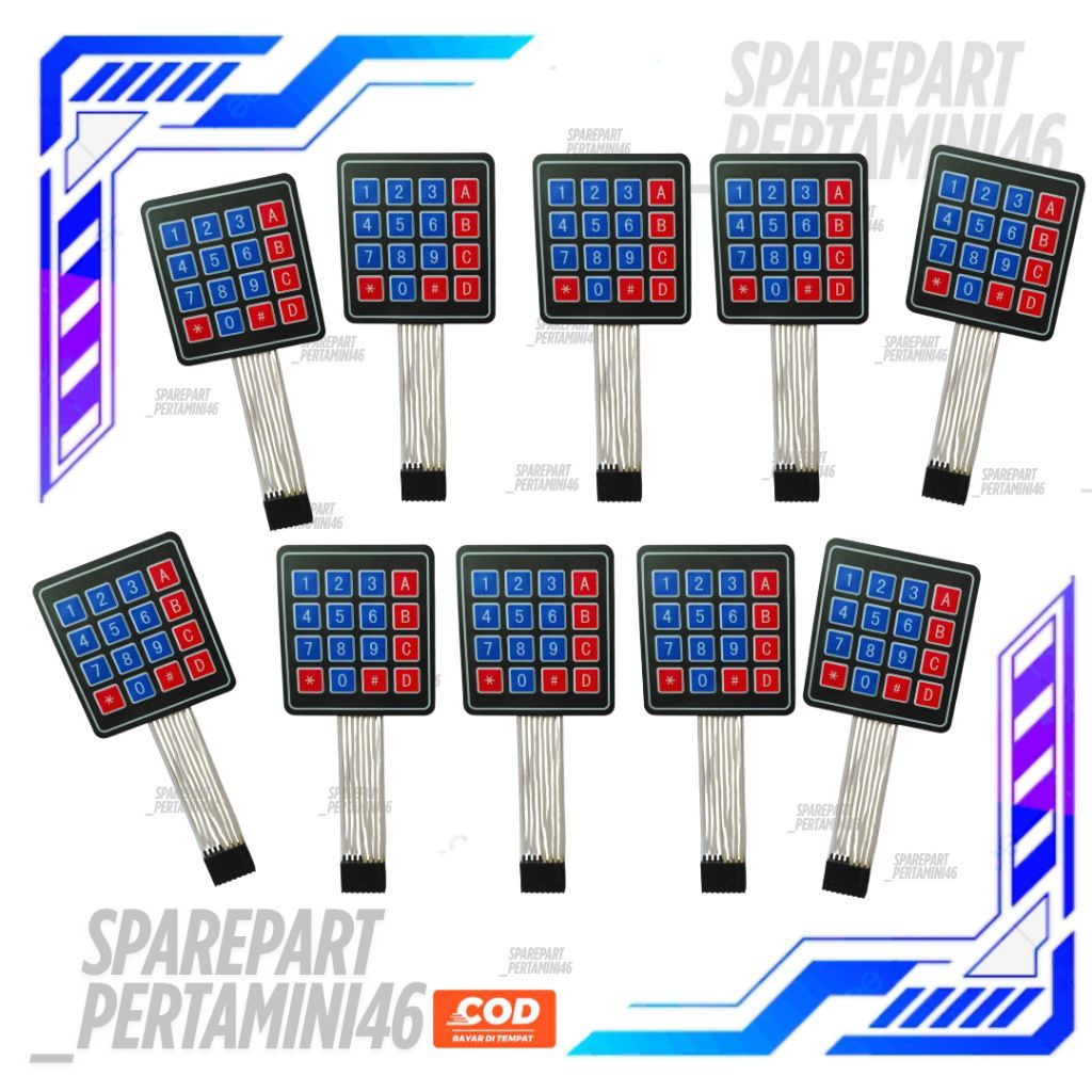 Keypad Tombol Standar Pom Mini Digital Original