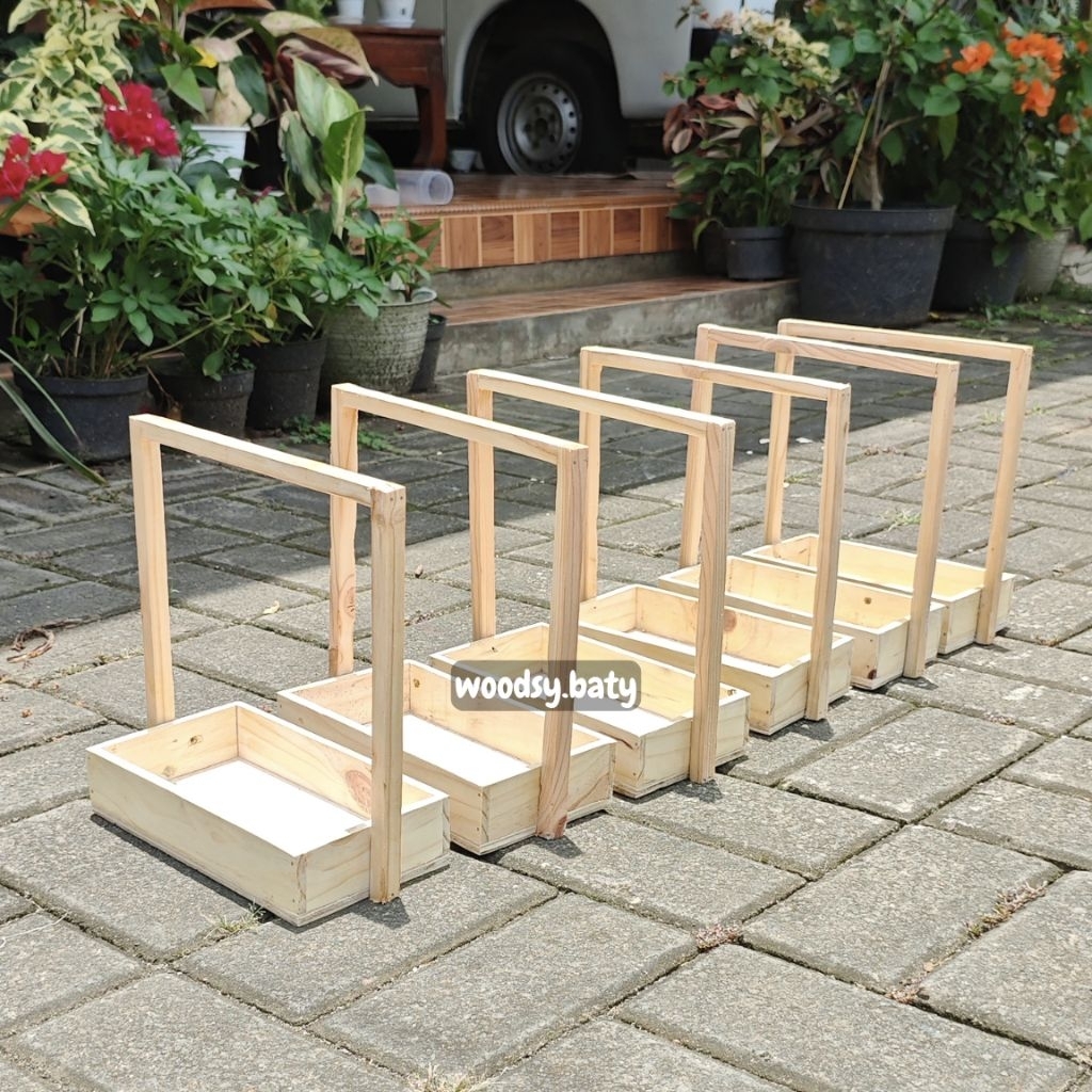 Keranjang Kayu Palet / Nampan Seserahan / Box Kayu Dekorasi
