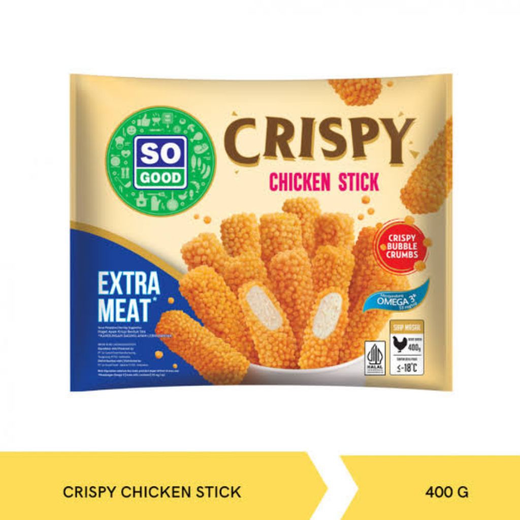 

So Good Crispy Chicken Stik 400 gram
