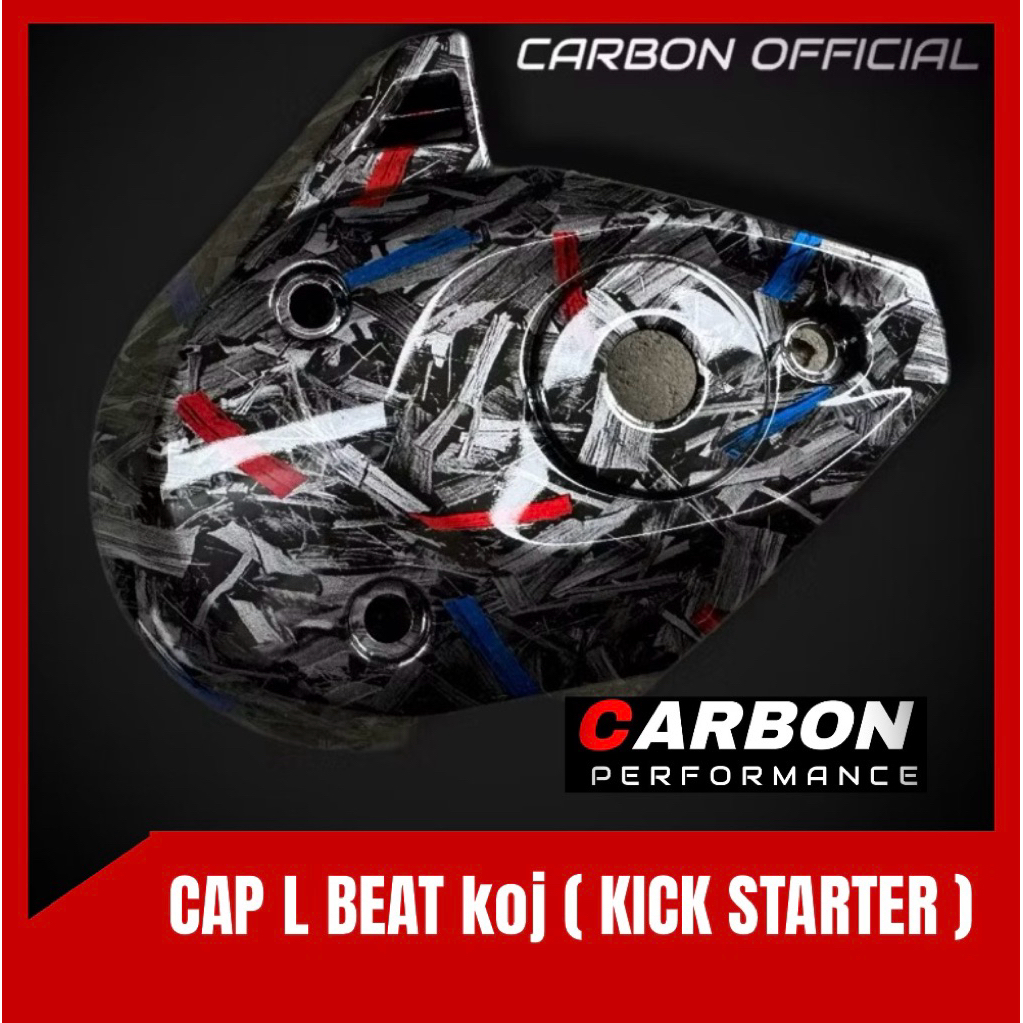 CAP L BEAT DELUX TAHUN 2020-2023 CARBON FORGED KEONGAN BEAT DELUX CARBON FORGED   -   cap L carbon b