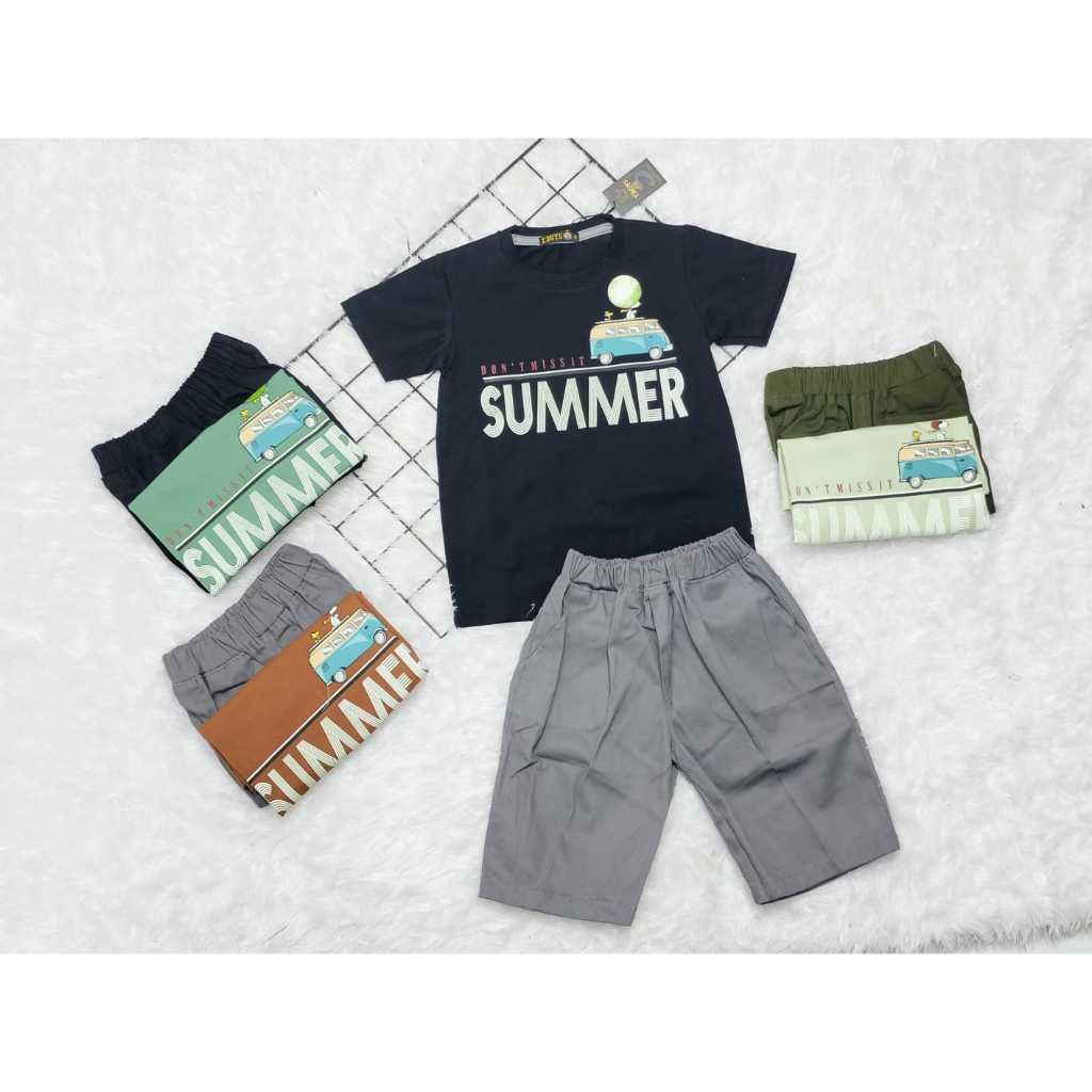 Satu Set Kaos dan Celana Anak Laki-Laki Snoopy – Glow in the Dark