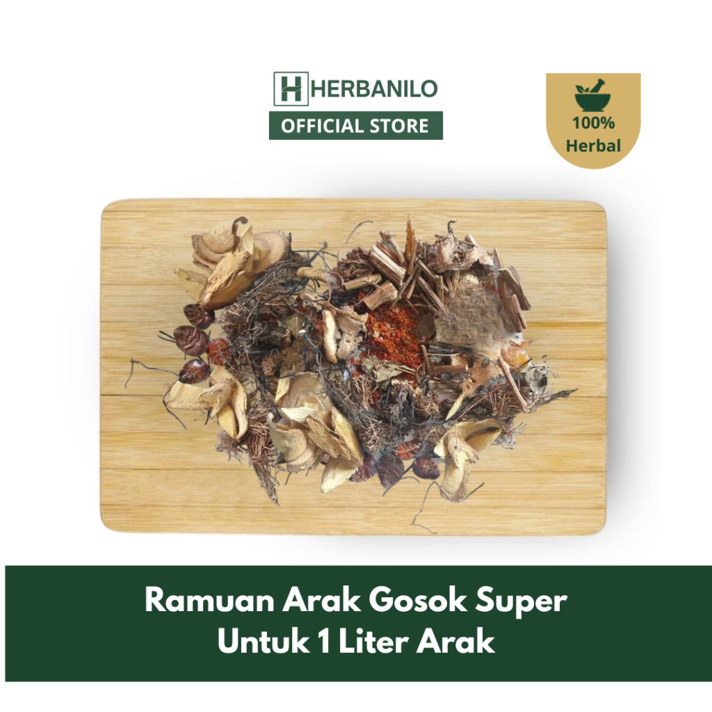 Herbanilo - Ramuan Arak Gosok Super Tradisional Cina Untuk Memar Terjatuh Terkilir / Untuk Rendaman 