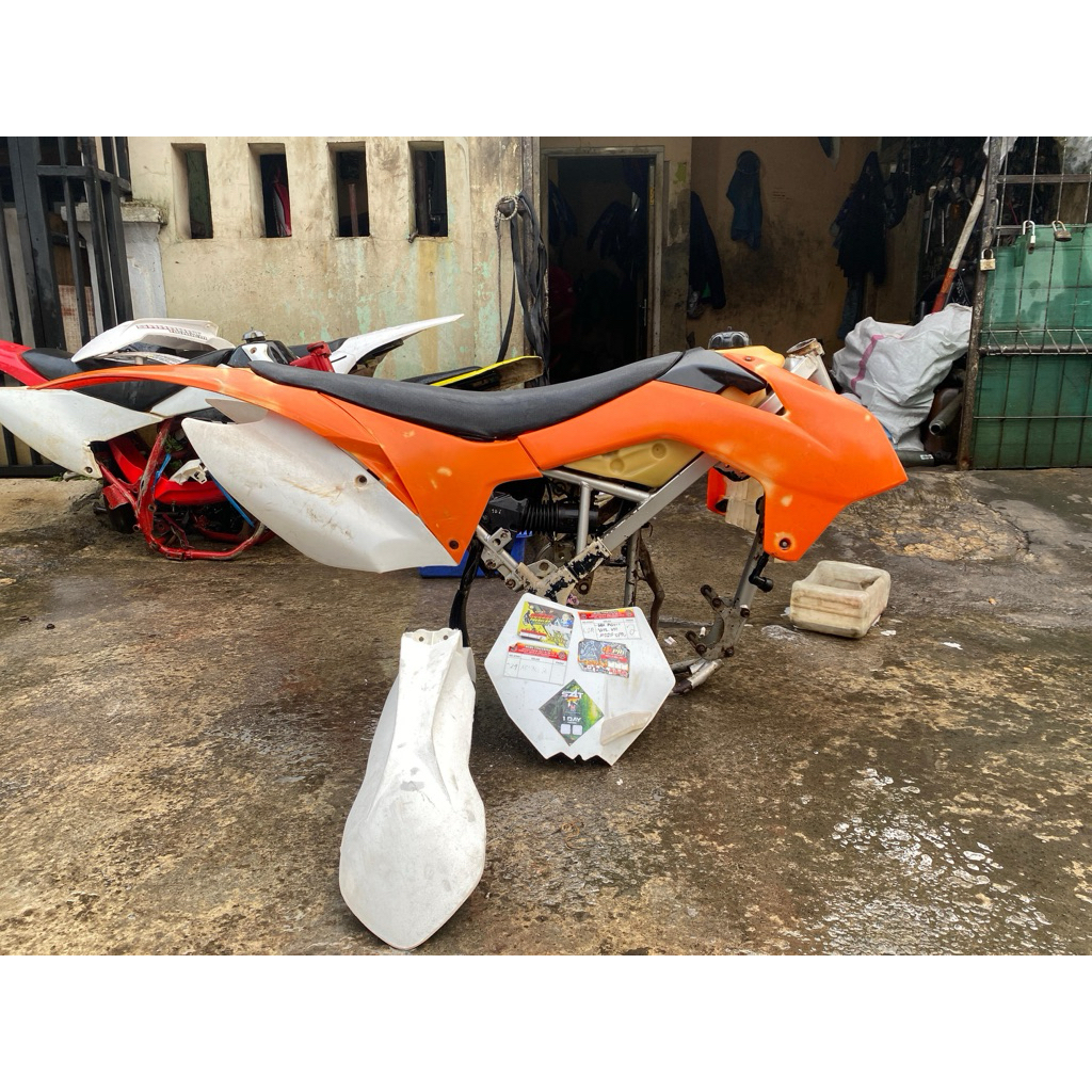body set ktm + rangka klx ori trail plus saringan ori klx