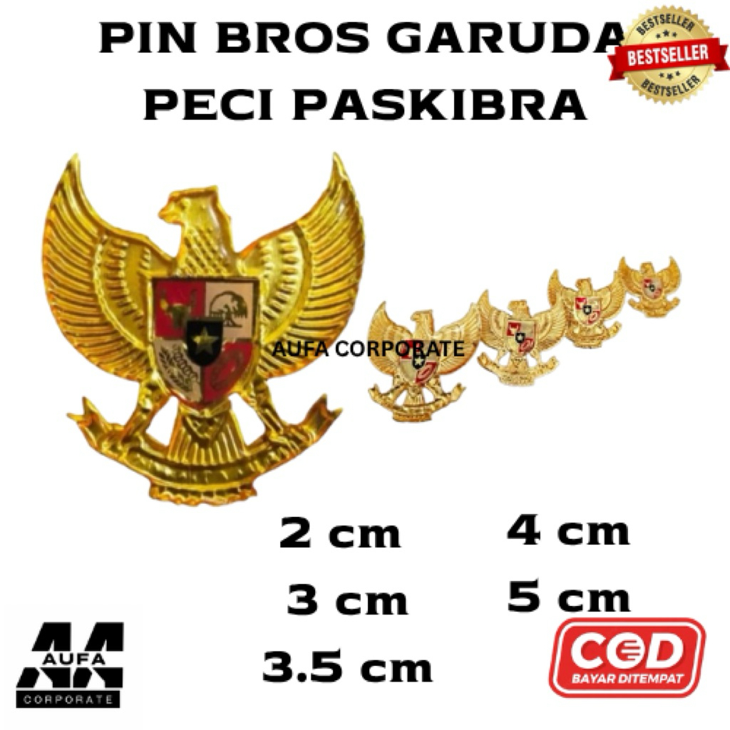 PIN GARUDA PIN BROS GARUDA UNTUK PECI PASKIB BAHAN PREMIUM RESIN