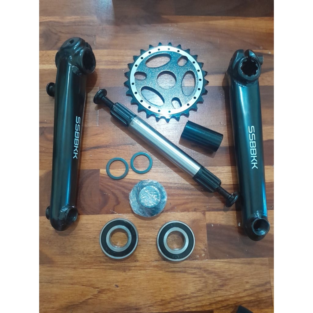CrankSet SSBBKK 170 BB MID Plus Sproket Buat BMX