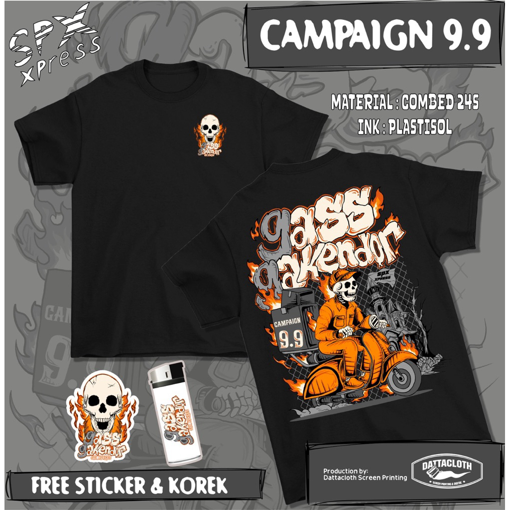 T-Shirt Baju Campaign 9-9 Spx Express