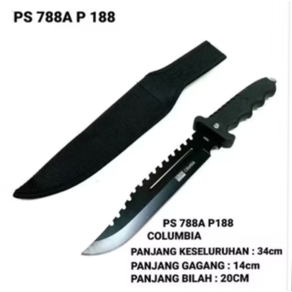 PS 788A P 188 Colombia Import, Pisau Pemotong, Pisau Pemburu