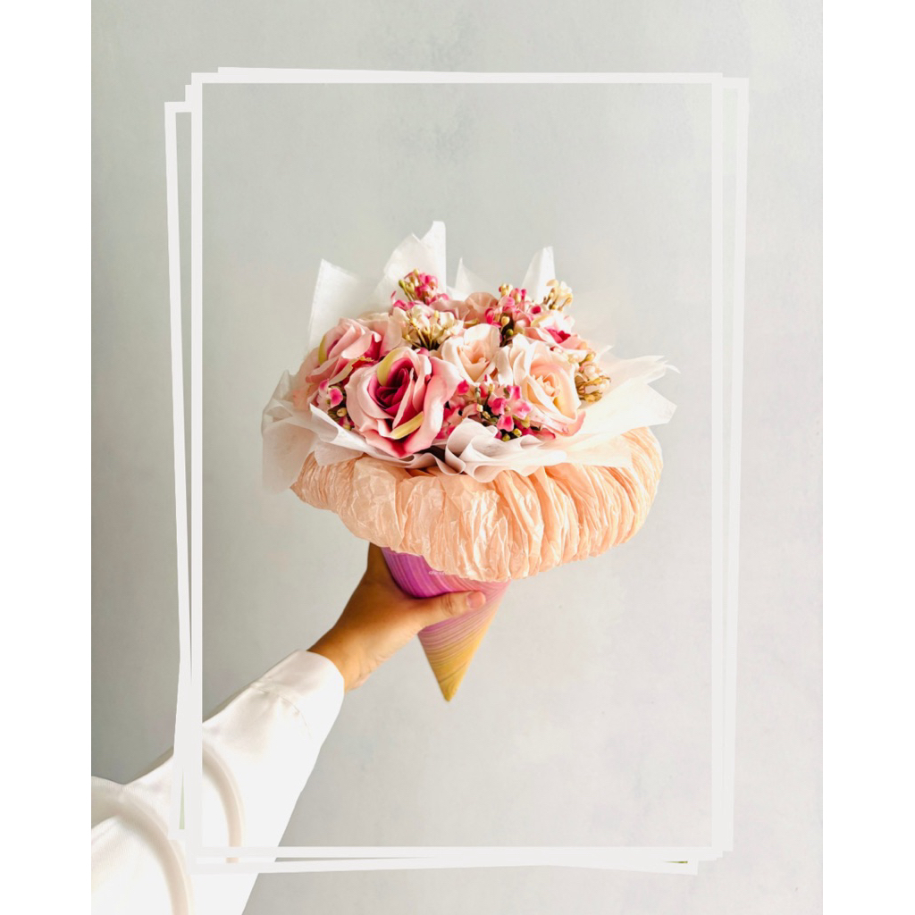 

ICE CREAM CONE BUKET|| BUKET ICE CREAM|| BUKET BUNGA HADIAH