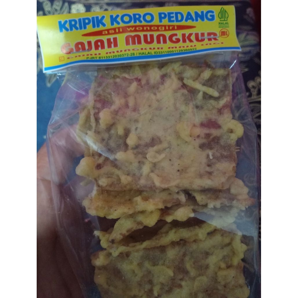 

kripik koro pedang waduk gajah Mungkur wonogiri