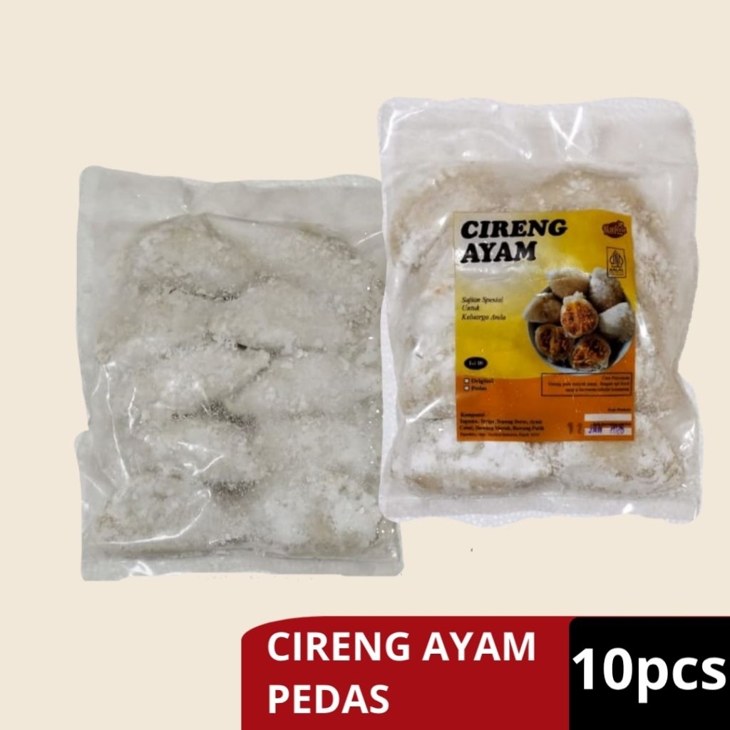 

CIRENG AYAM PEDAA ISI 10PCS CIRENG ISI AYAM PEDAS SPICY CHICKEN FROZEN FOOD HALAL MAKANAN BEKU NISOFOOD NISO FOOD CIRENG SPICY