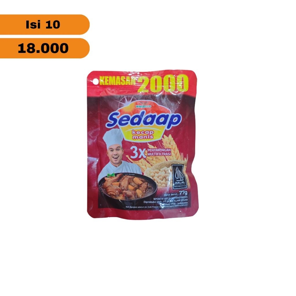 

Kecap Sedaap Kemasan Isi 10