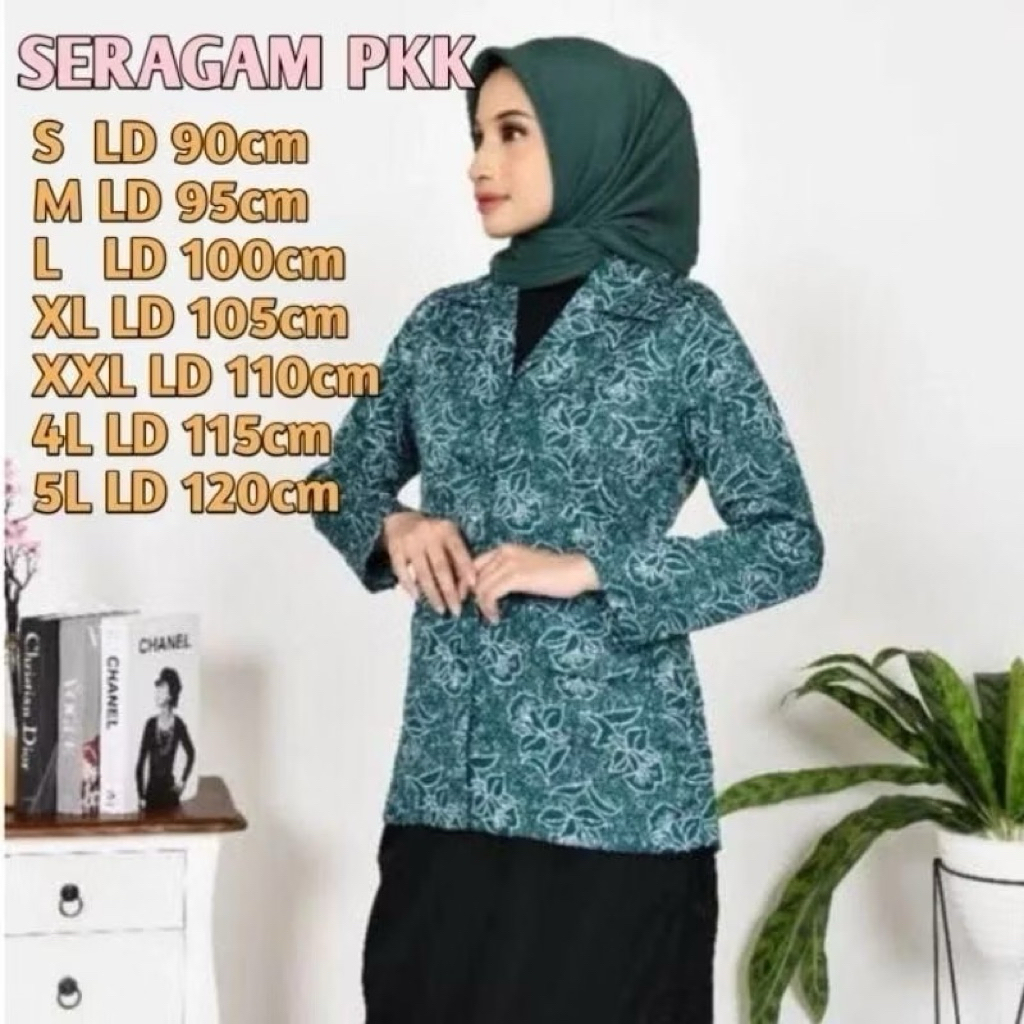 SRAGAM BAJU PKK RESMI NASIONAL BAJU PKK NASIONAL SERAGAM PKK NASIONAL PREMIUM FULL FURING LAPIS FURI