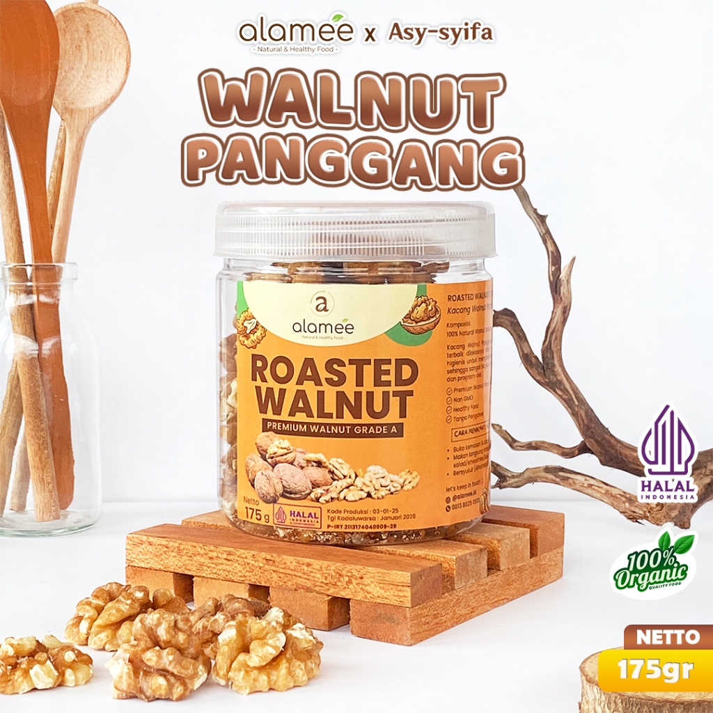 

Roasted Walnut Kualitas Premium Organic Kacang Panggang Oven Matang Original