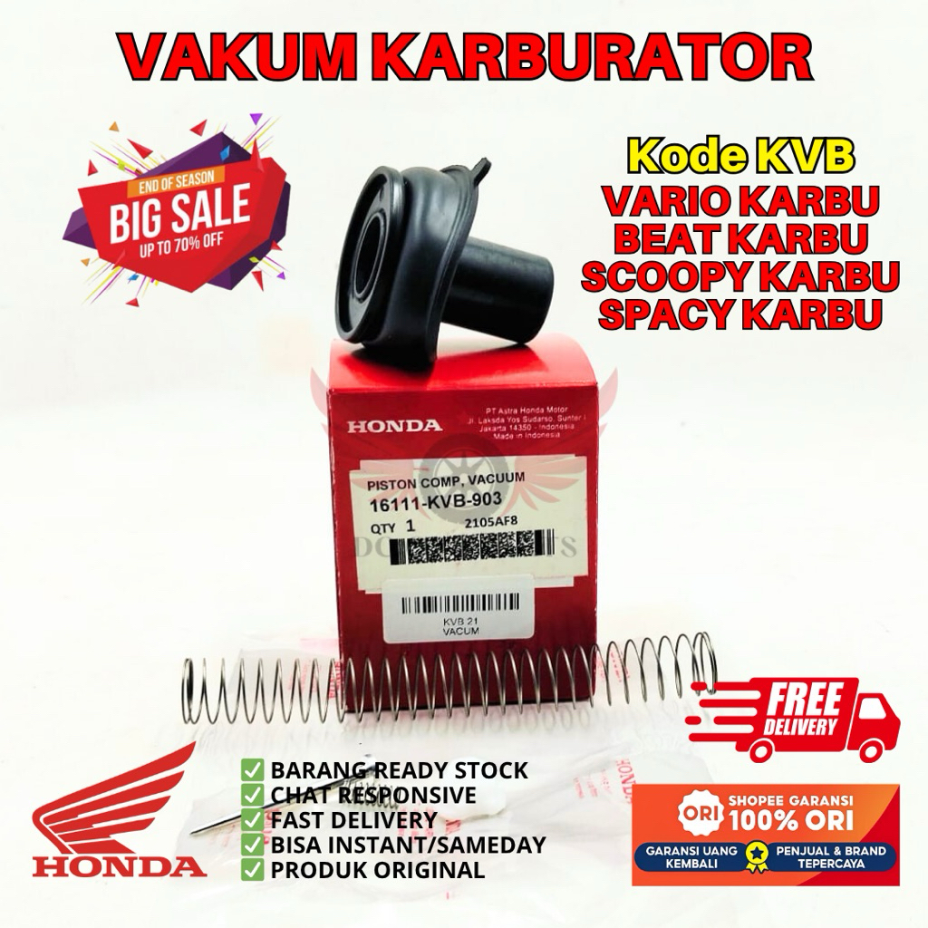 KVB VAKUM KARBURATOR VARIO KARBU ORIGINAL YAMAHA GENUINE PARTS, VAKUM KARBURATOR ORIGINAL BEAT KARBU
