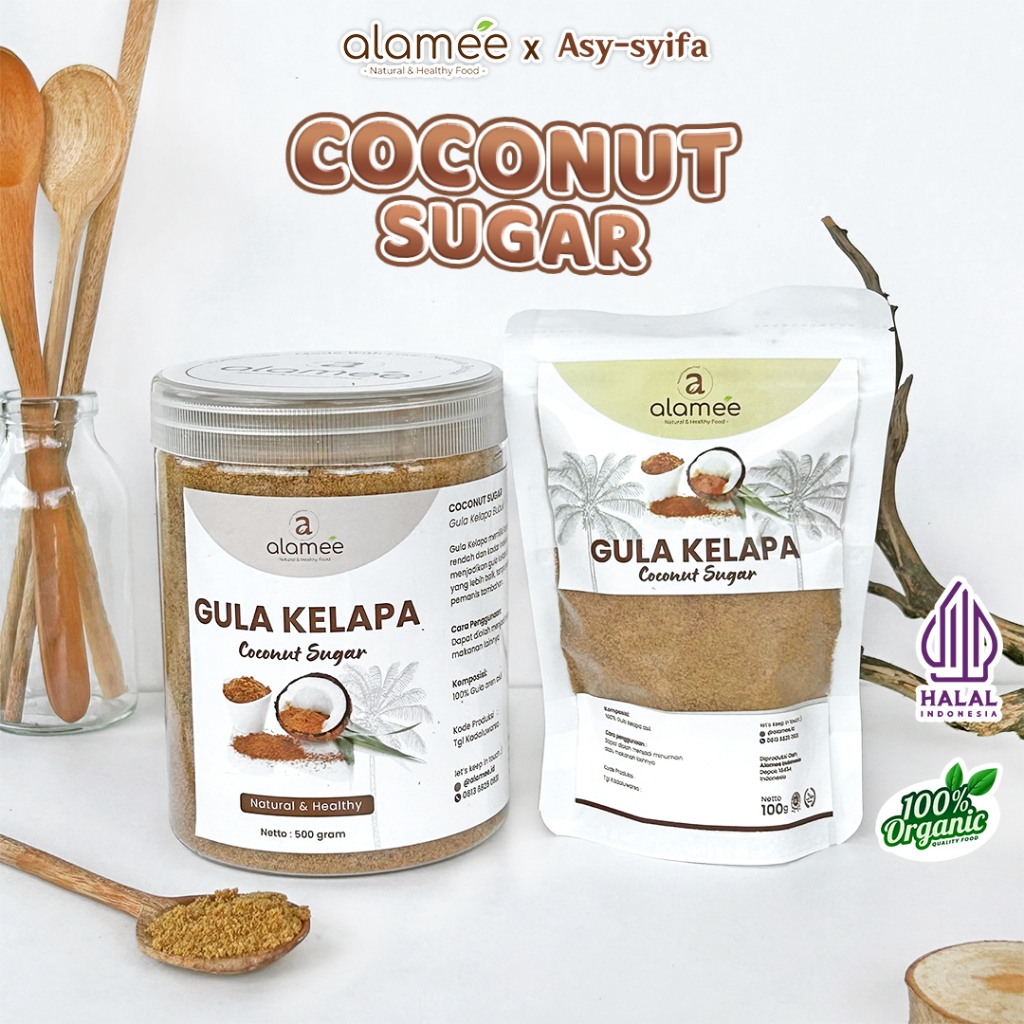 

Gula Kelapa Organik Bubuk Powder Natural Pure Organic Asli Non MSG Coconut Sugar Premium Original