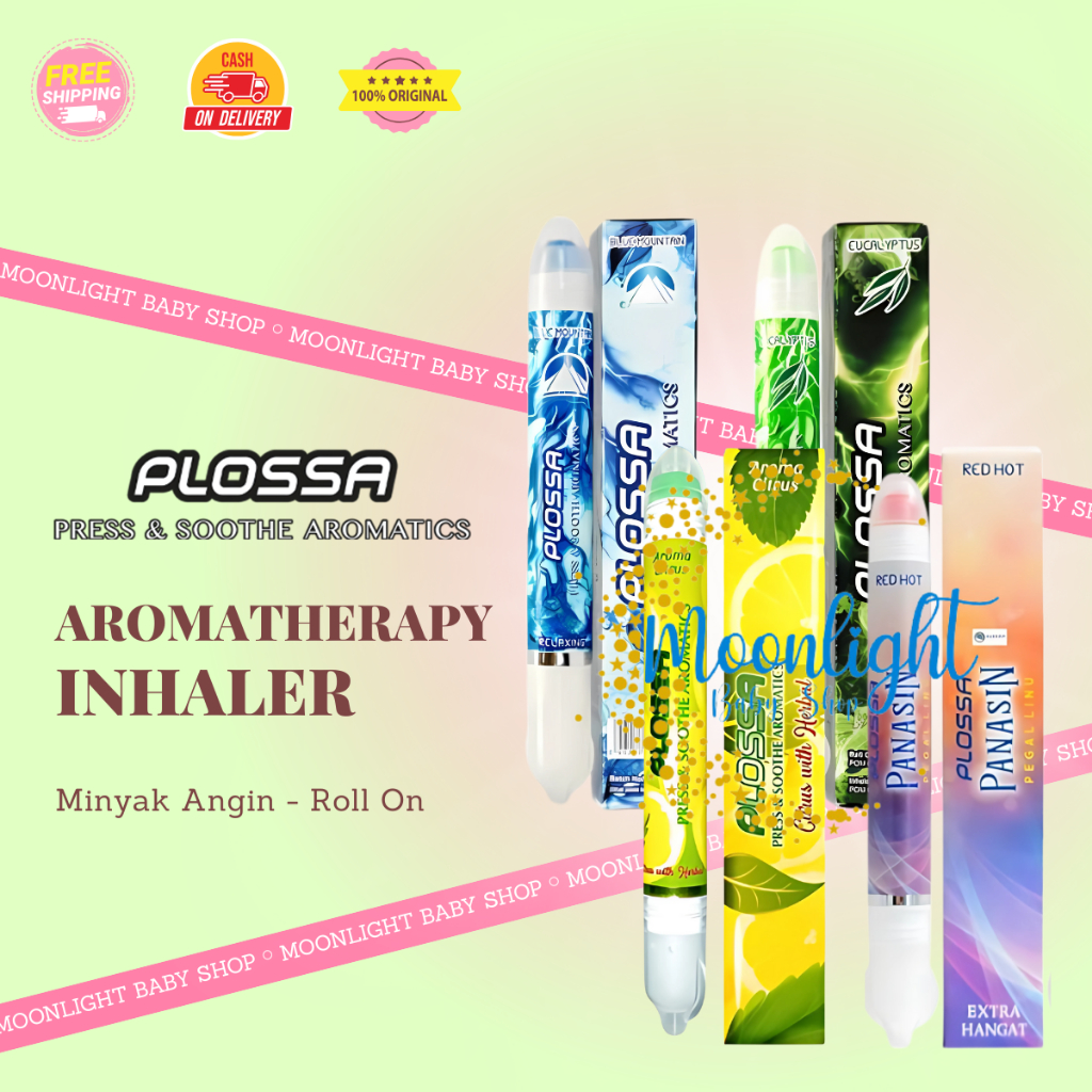 Plossa Minyak Angin Aromatherapy Inhaler 4in1