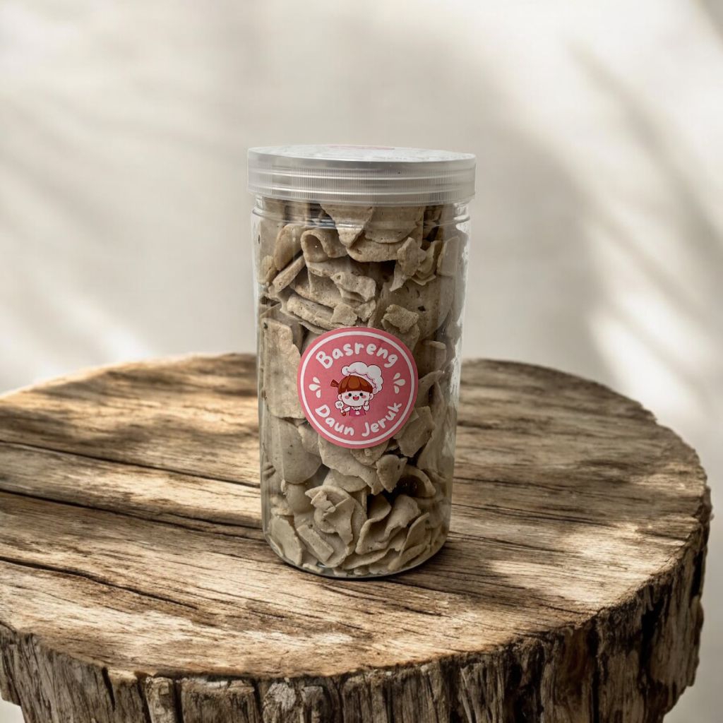 

Basreng Koin Daun Jeruk renyah kriuk original/pedas 250 gram