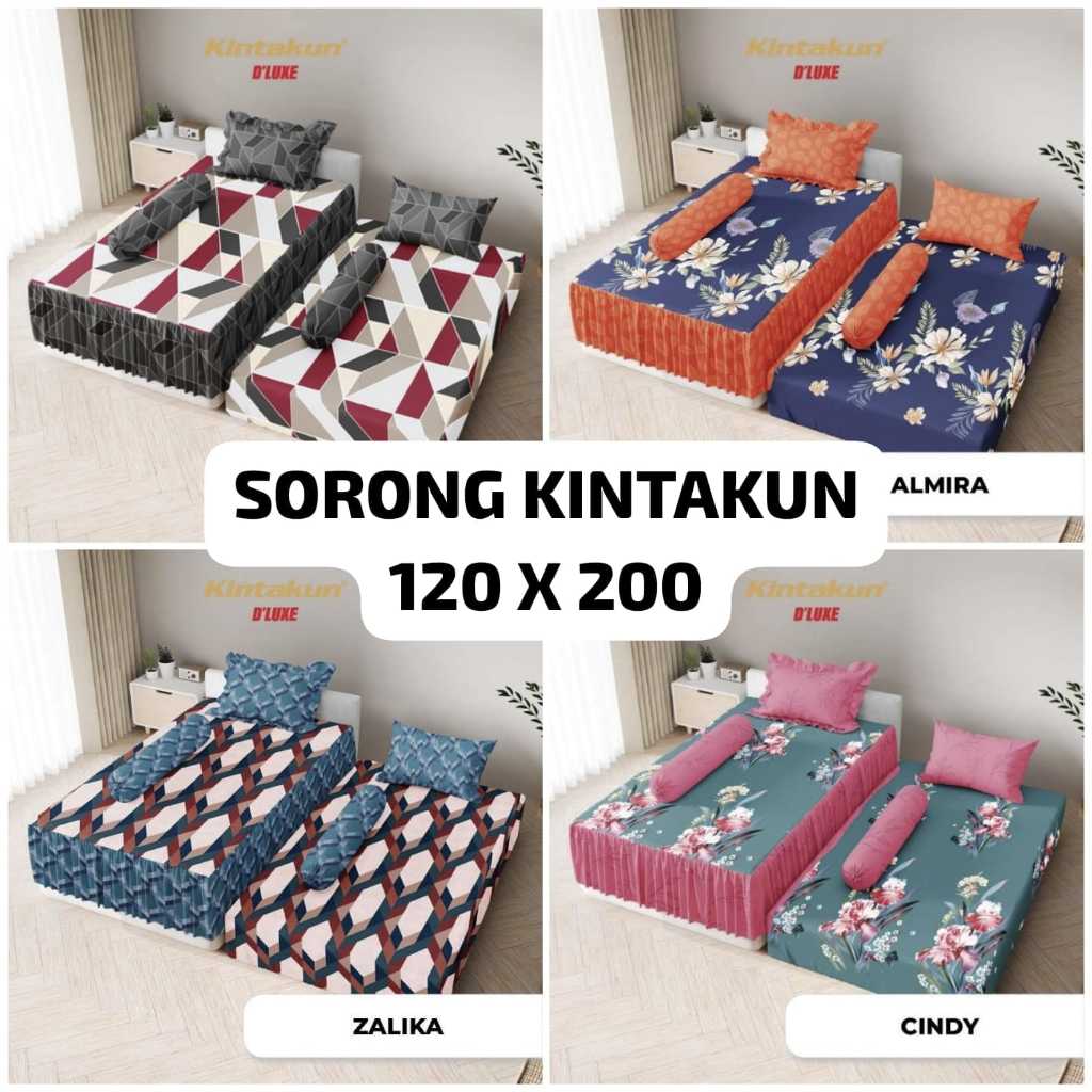 SPREI SORONG SINGLE RUMBAI UKURAN 120x200 KINTAKUN