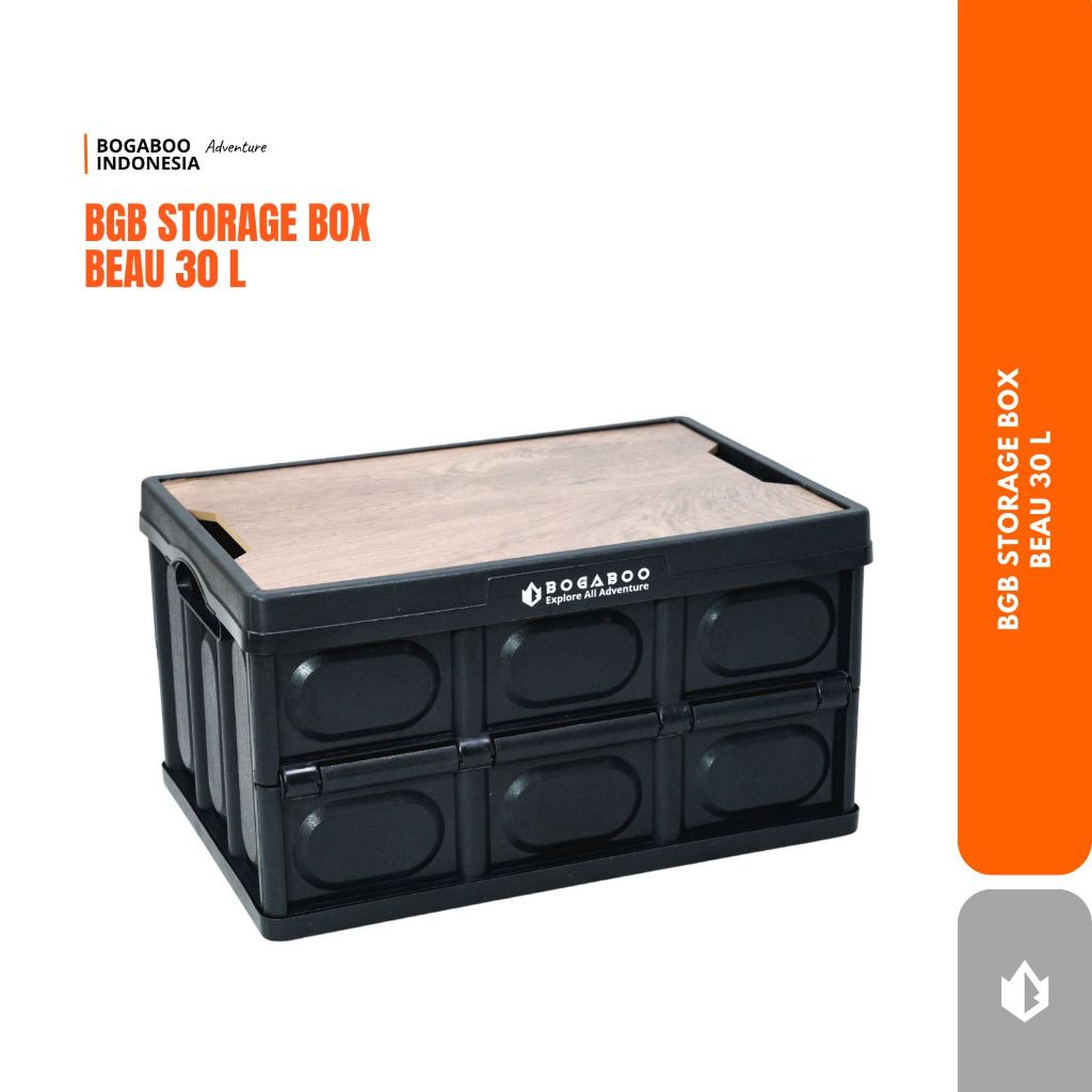Bogaboo Foldable Camping STOBOX BEAU 30 L  - Storage Lipat - Kotak Penyimpanan - Kontainer Box Organ