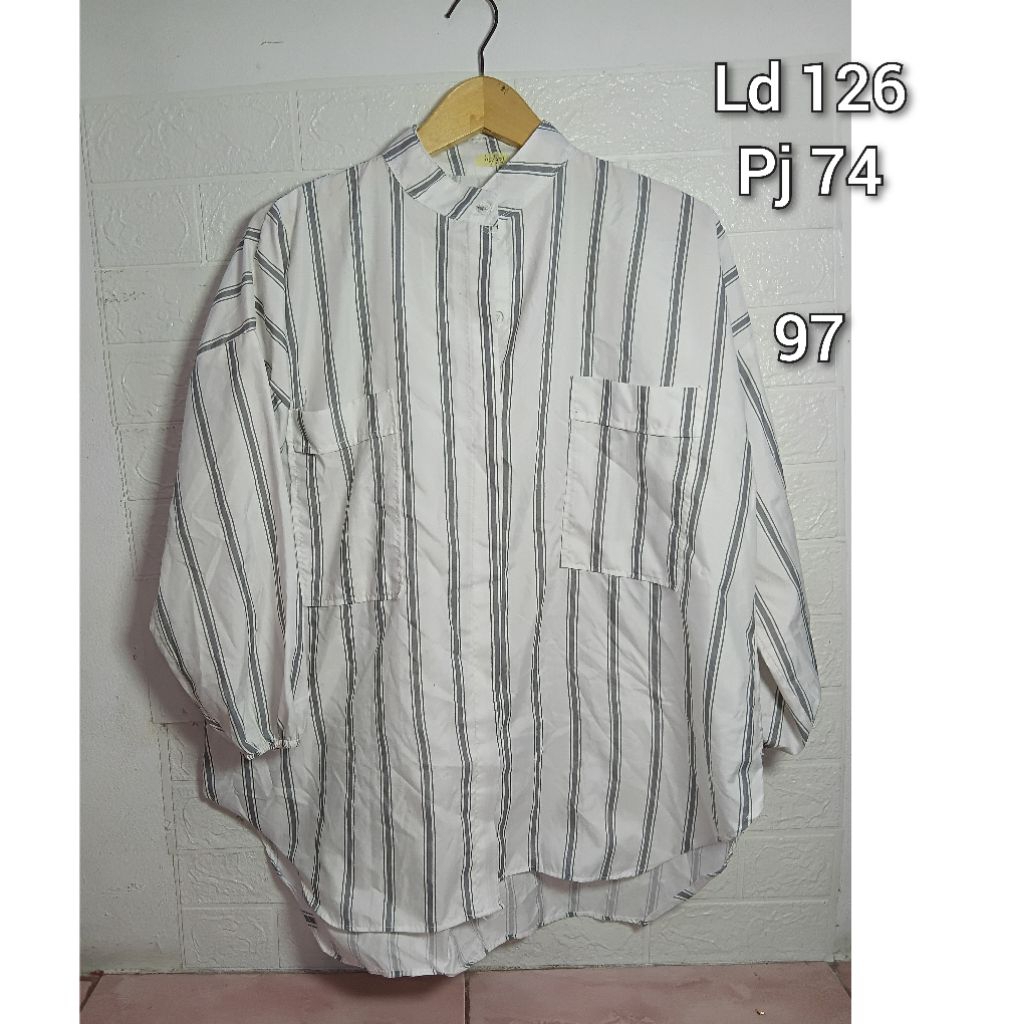 Kemeja wanita Jumbo ld 110, 120, 130, 140, 150, 160 Preloved