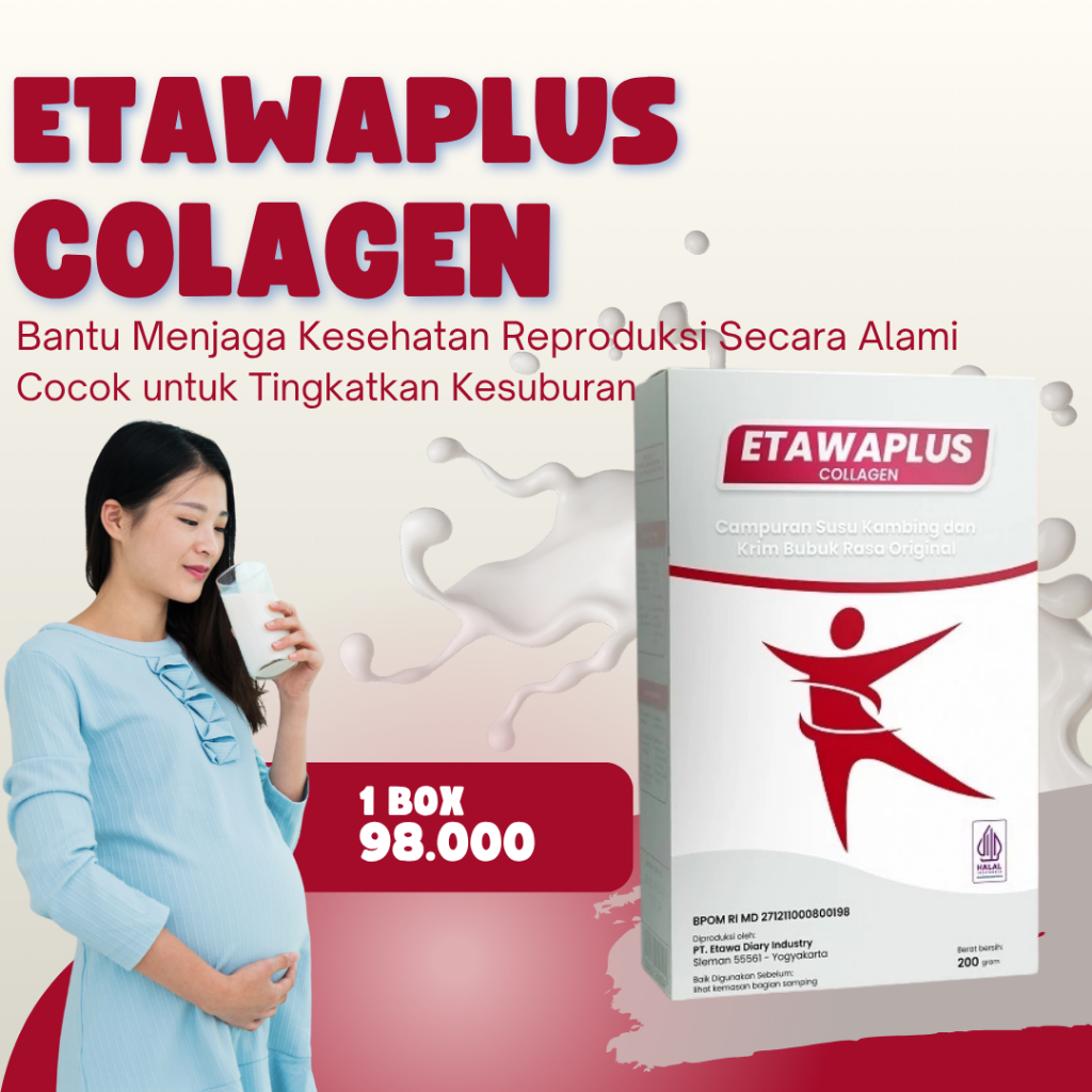 

Etawaplus Collagen - Susu Kambing Etawa dan Kolagen Untuk Tulang Sendi / Susu Collagen untuk Tulang