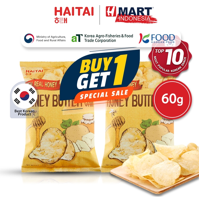 

Honey Butter Chip - Keripik Kentang Rasa Madu Mentega 60g BUY 1 GET 1
