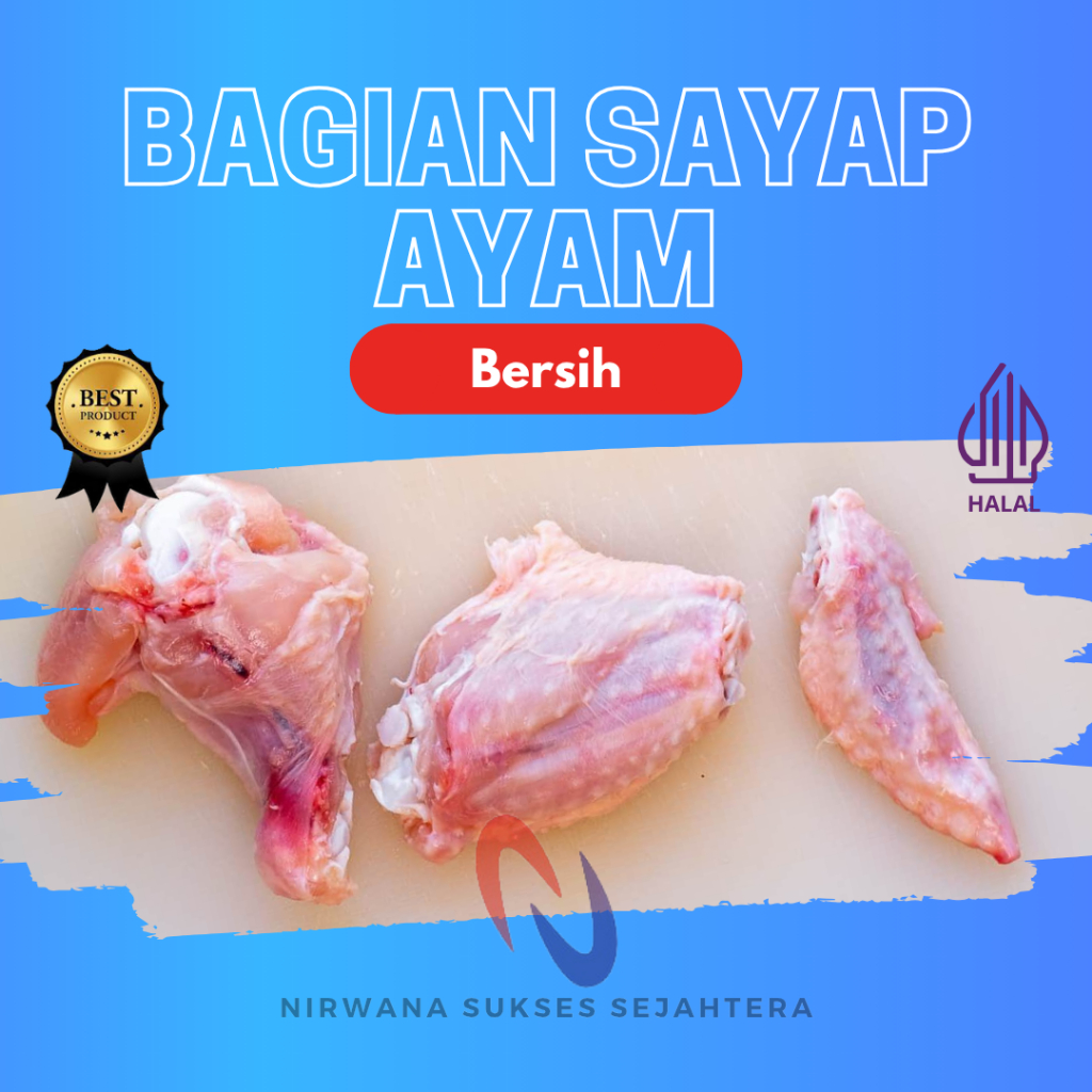 

BAGIAN SAYAP AYAM BROILER / BROILER CHICKEN WING SECTION