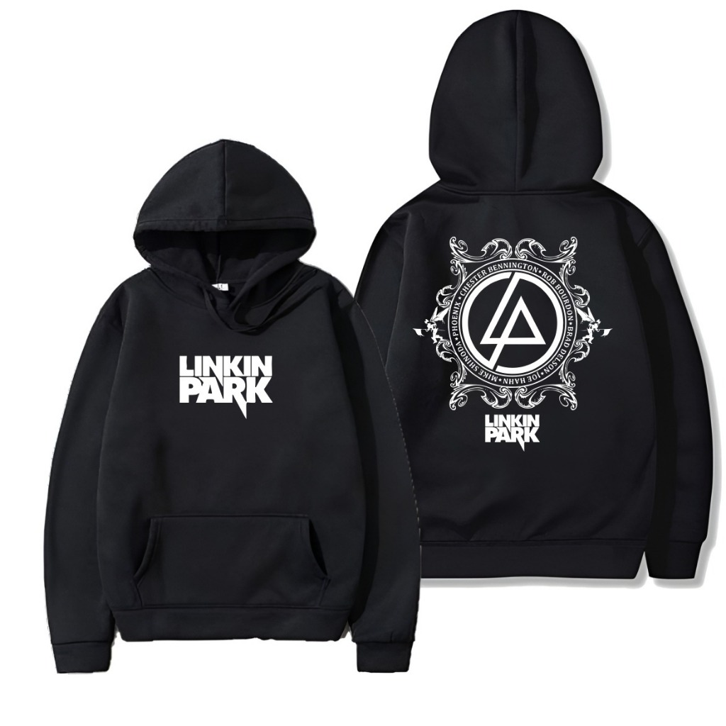 Cavenza Official Hoodie Linkin Park Logo sweater hitam