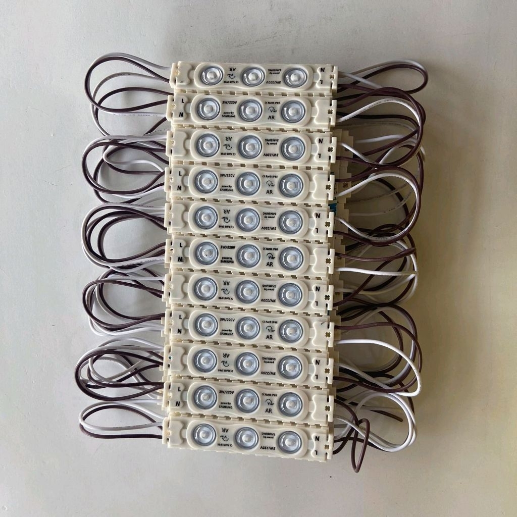 LAMPU MODUL LED 3 MATA / LED MODULE NEON BOX LED 3W/220V